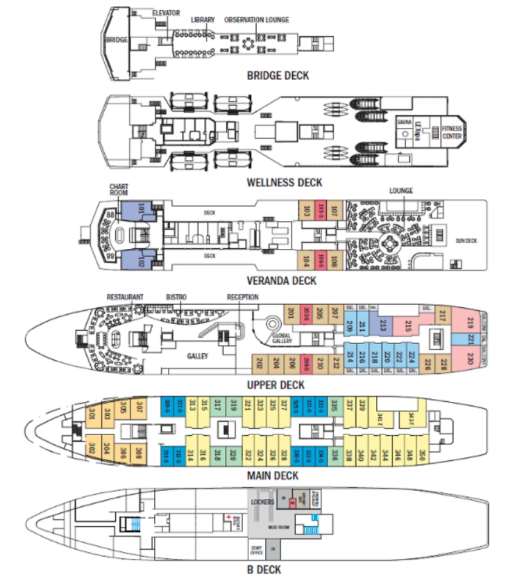 National Geographic Explorer Deck Plan
